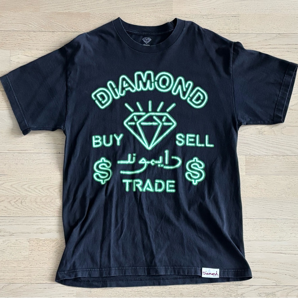 Diamond Supply Co. Neon Buy Sell Trade Tee